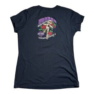 Harley Davidson Shirt Women S Voodoo New Orleans Fitted‎ Baby Tee Black READ